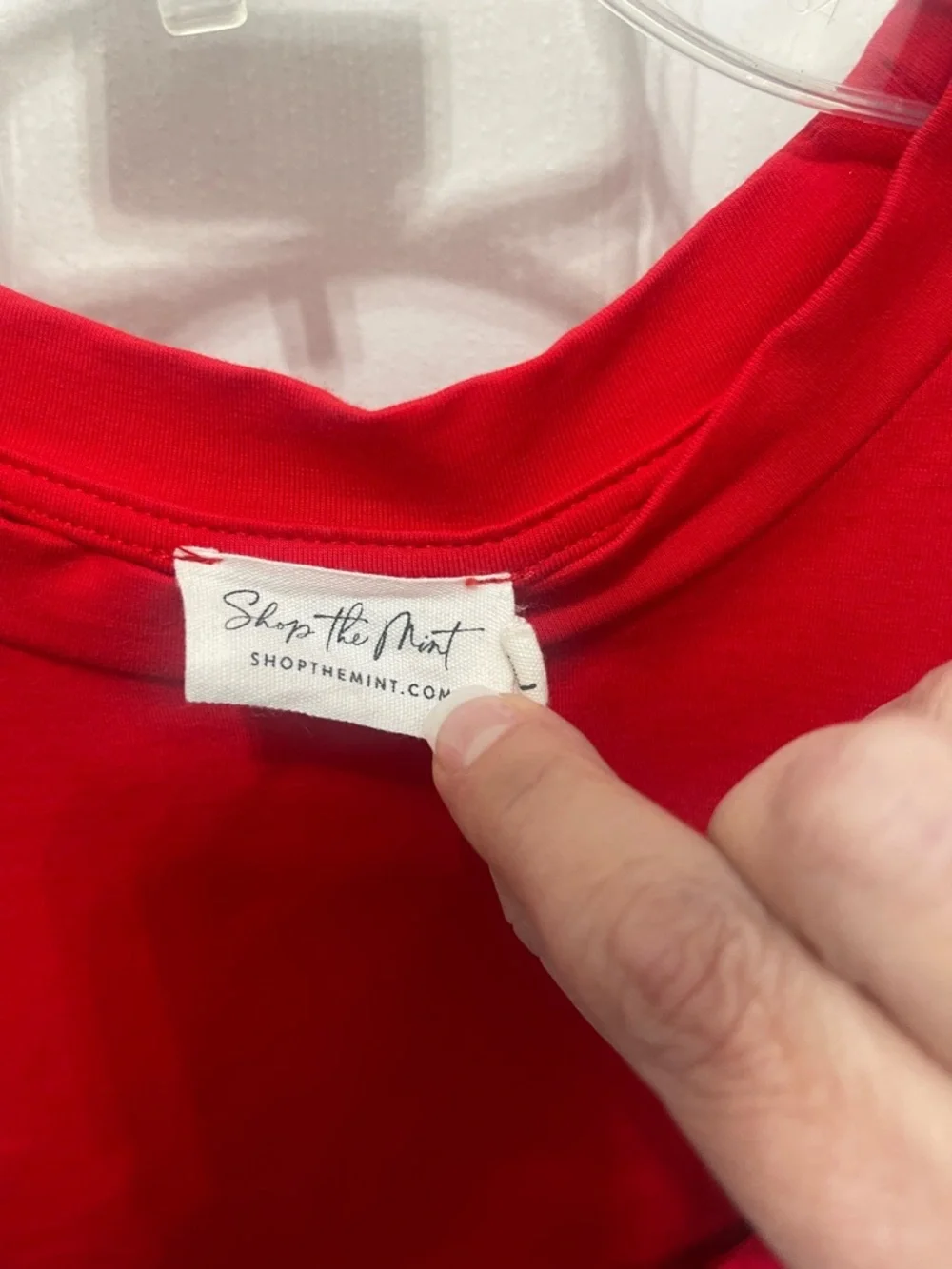 Short Red Ruffle-Sleeve Mini Dress - Picture 4 of 10